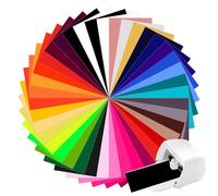 Smart Iron On for CRI-Cut Joy Xtra Film textile pour traceur 21,6 x 30,5 cm, vinyle de transfert thermique pour chemises, facile à couper et à désherber pour design en vinyle thermique (40 couleurs)