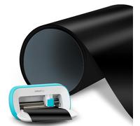 Smart Iron On for Cricut Joy, noir, 14 x 200 cm, film pour traceur textile Smart Heat Transfer vinyle, rouleau de film flexible traceur textiles à repasser, sans tapis de découpe pour t-shirts DIY,