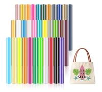 Smart Iron on pour Cricut Explore 3/Maker 3 - Lot de 33 films de transfert thermique intelligents HTV - Sans tapis de découpe - Film vinyle pour traceur - Autocollant en polyuréthane - Pour bricolage,