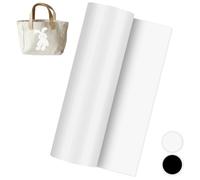 Smart Iron on pour Cricut Joy, 14x200cm Feuilles Vinyle de Transfert de Chaleur, films pour traceur textile, Flex Thermocollant pour Tissu pour DIY T-Shirts, Vêtements, Chapeaux, Blanc