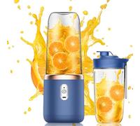 Smart-J Turboblend Mixeur portable avec batterie au lithium rechargeable, USB 1500 mAh, design compact, capacité de 500 ml, idéal pour les smoothies aux fruits et légumes, plastique résistant