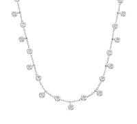 Smart Jewel Collier avec zircones, argent 925, 45 cm, Argent sterling, Zircone cubique