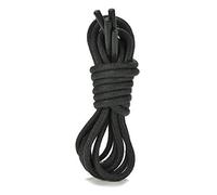 Smart Laces® Lacets de chaussures ronds fins en coton ciré 2-3 mm Noir 95 cm