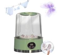 Smart Laundry Cup, Wireless Portable Laundry Cups, Rechargeable Portable Cordless Mini Washing Machine, with LCD Display, For Small Clothes, Home,Hotel And Camping (Green)