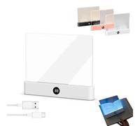 Smart LED Book Light, Rechargeable Clear LED Flat Reading Light with 3 Colors & Timer, Student Eye Protection Night Lights, Flat Student Reading Lamp for Night Read (White)