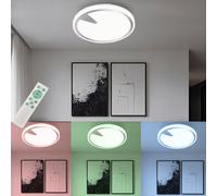 Plafonnier LED RGB intelligent télécommande lampe de lumière du jour dimmable contrôlable via l'application Handy Fischer Honsel 20750