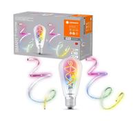 Smart + LED Spirale Filament Edison 4,5W E27+2m+1m Bande RGBW Coloré Chaud Wifi