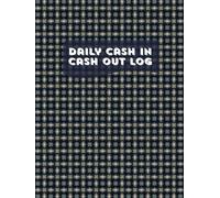 Smart Ledger Daily Cash Tracker: Navy Blue Geometric Edition | 8.25" × 11" Large Format | Daily Cash In & Cash Out Record Book for Business, Shops & Personal Finance