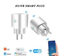 Smart Life App WiFi 16a EU/FR, prise vocale, TimingTuya, télécommande, fonctionne avec Alexa Google Home Assistant, aucun Hub requis
