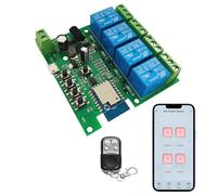 Smart Life WiFi Smart Switch Inching Module de relais à verrouillage automatique, pour le contrôle d'accès bricolage, ouvre-porte de garage avec télécommande 433RF