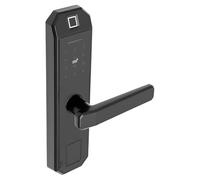Smart Lock 3 en 1 avec écran tactile, serrure de porte électronique, 3 méthodes de déverrouillage (empreinte digitale, mot de passe et clé), serrure de porte, noire