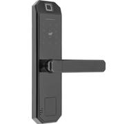 Smart Lock, accès par empreinte digitale et mot de passe, alliage de zinc durable, contrôle tactile moderne, noir, oui