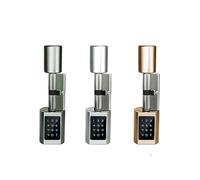 Smart LOCK cylindre numérique TTLock Code RFID carte télécommande APP Wifi serrure pour appartements à la maison (couleur : TYPE 12)