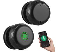 Smart Lock Keyless Eingangst��rt��r Bouton d'empreinte digitale Ty App Opération à distance BT 3-en-1 empreinte digitale/bouton/application pour 35-55-mm-B��ro-maison-chambre-port-charge de secours.