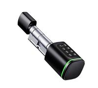 Smart Lock Serrure à cylindre Bluetooth avec télécommande APP mot de passe et accès à la carte RFID Serrure de porte électronique numérique (noir) 1 A 40 B 40