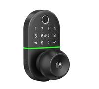 Smart Lock, Serrure de porte intelligente avec poignée Bouton électronique d'empreinte digitale for serrure de porte à clavier avant avec poignée