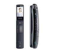 Smart Lock, Serrure de porte intelligente for 40 à 80mm, caméra intégrée, reconnaissance e 3D, serrure, télécommande WIFI, empreintes digitales(24 240Mortise)