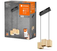 Smart + Lumière Pendante LED Decor Wood 30cm Bois 21W Tdc Dimmable App Wifi