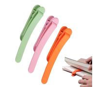 Smart Marker Bookmark-3-Part Set, Automatic Clip Bookmark | Pour romans, manuels et livres de cuisine, flexible et non glissé du silicone
