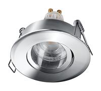 Osram Smart Matter Spot LED encastrable IP65 RGBW réglable chrome, 4,7 W Smart Home, dimmable, contrôle par application, lot de 3