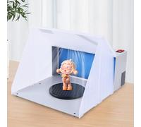 Smart Mini Booth De Pulvérisation, Cabines De Peinture, Kit D'Évacuation De Brouillard d'air pour Studio D'Airbrush, Conception Portable, Filtration Efficace, Cordon Rétractable, 220-240V 50Hz