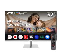 Smart Monitor 32 Pouces avec système Smart TV | 4K@60Hz | Bluetooth, WiFi, Haut-Parleur, KVM | Voice Remote | Dolby | HDMI 2.1, DP 1.4, PD 65W USB C (DP), USB-A x 4