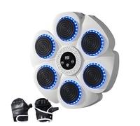 Smart Music Boxing Machine - Interactive Wall Punch Pad, Wireless Boxing Gym Trainer | Système d'éclairage LED pour entraînement réflexe, Fitness geming, activité familiale, entraînement à domicile