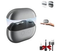 Smart Nail Clipper, Electric Nail Clipper with Polishing, 3-in-1 Automatic Nails Trimmer, Two Grinding Head, with LED Light, Nails Scraps Storage and Polishing (Gray*1)