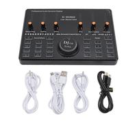 Smart Noise Annuling Voice Changer Sound Carte 48 kHz HD Audio, 12 Sound FX et 5 Modes vocaux pour Le Streaming en Direct, accompagnement sans Fil Bluetooth, Support