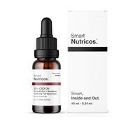 Smart Nutricos - Huile avec CBD Full Spectrum à 30% + Squalane - 10 ml - Avec 3.000 mg de Cannabidiol Certifié - Base de Coco et Graine de Chanvre Biologique - Enregistrement CPNP - Fabriqué en Europe