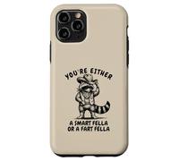Smart Or Fart Fella Vintage Drôle Raton Laveur Country Gag Blague Coque pour iPhone 11 Pro