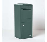 Smart Parcel Box - Boîte à Colis et boîte aux Lettres incurvée, étanche, en Acier galvanisé, Large, Vert foncé