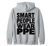 Smart People Wear EPI Cadeau de Campagne de Culture de sécurité au Travail Sweat à Capuche
