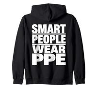Smart People Wear EPI Cadeau de Campagne de Culture de sécurité au Travail Sweat à Capuche