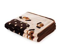 smart pet Snuggle Blanket pour Animaux de Compagnie, Brown & Crème Motif