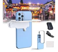 Smart Phone Camera Mirror Reflection Clip Kit,Selfie Mirror for iPhone Back Camera,HD Glass Phone Shooting Reflection Mirror with Clip for All Phones (White, 1pcs)