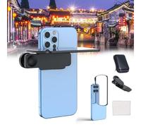 Smart Phone Camera Mirror Reflection Clip Kit,Selfie Mirror for iPhone Back Camera,HD Glass Phone Shooting Reflection Mirror with Clip for All Phones (Black, 1pcs)