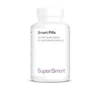 Smart Pills - Formule Nootropique - Vegan - Sans Gluten - SuperSmart | Complexe pour la Mémoire, la Concentration & la Clarté Mentale - Contient Ginkgo Biloba et Bacopa Monnieri