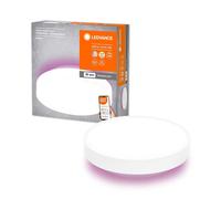 Smart + Plafonnier LED Or lanc 28W 2400lm RGBW Tdc Dimmable App Alexa Wifi