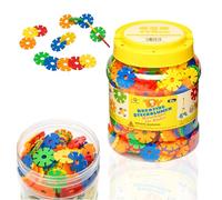 Smart-Planet 650 Steckblumen in Dose - grand set de flocons de neige à assembler 3,3 cm - Jouet pour enfants - Jouet éducatif - Blocs de construction à assembler à partir de 3 ans
