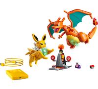 LEGO Pokémon Smart Play : Le Combat Ultime Entre Dracaufeu et Voltali - Jouet Tout-en-Un Interactif avec 2 Smart Briques, 4 Tags, 1 Chargeur & 2 Pokémon - Idée Cadeau Garçon ou Fille dès 8 Ans 72167