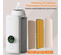 Smart Portable Baby Bottle Warmer-Wireless Digital Screen,Quick Warming And Keeping Warm,Intelligent Thermostat Instant Bottle Water Heater Ideal For Car/Travel/Night