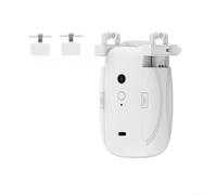 Smart pour moteur de rideau Zigbee, application Tuya, ouvre-porte alimenté par batterie 4000 mAh, pour tringle romaine T/U, commande vocale pour Alexa et Google Home, capteur de lumière automatique (B