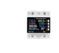 Smart Power Meter Over Under Voltage Protection Relay Switch Circuit Breaker kWh Temperature Meter Smart Life MQXFCZUX(Meter)
