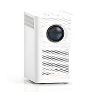 Smart Projector 4K WiFi+Bluetooth, projecteur cinéma Portable extérieur, Nouveau Petit vidéoprojecteur Maison/Bureau Compatible avec téléphone/téléviseur/Ordinateur Portable/HD, Blanc