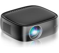 Smart Projector Beamer avec WiFi 6 et Bluetooth 5.2, 800 ANSI, projecteur de home cinéma avec Android TV 9.0, projecteur de films en plein air pour téléphone / PC / stick TV