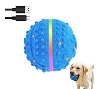 Smart Puppy Jouet à mâcher élastique et durable, jouet activé par le mouvement, dispositif de divertissement clignotant rotatif qui offre des séances de fitness stimulantes | Support