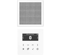 JG DAB LS1 BT - Radio intelligente DAB+ Bluetooth, kit mono, blanc alpin