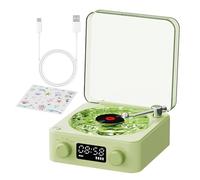 Smart Record Player - Dispositif Portable, Système de Vinyle Compact | Élégant Joueur de disques de Conception rétro pour Une Utilisation intérieure à Domicile, Configuration de Divertissement Audio,