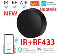 Smart RF 433 IR télécommande Tuya WiFi maison intelligente contrôleur infrarouge pour climatiseur toutes les téléviseurs LG prise en charge Alexa Google Home White